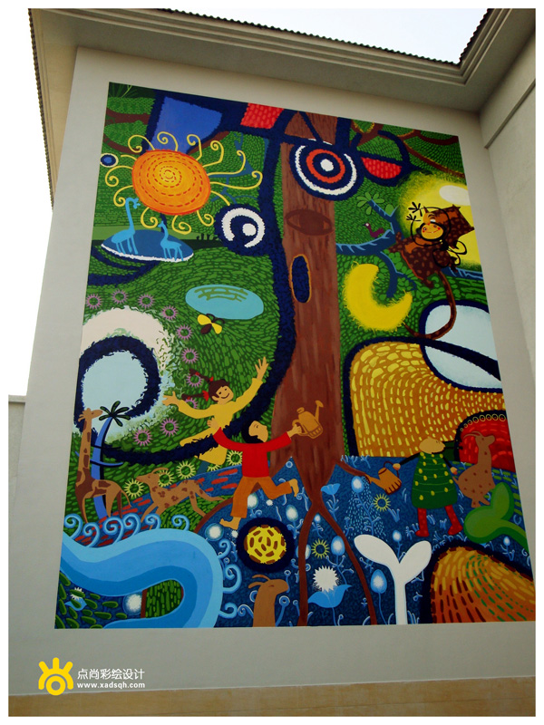 幼儿园手绘墙的重要性